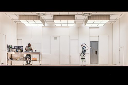 (l-r) Fode Simbo &amp; Polly Frame-SOLARIS-P-Mihaela Bodlovic